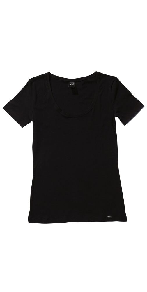 Černé bavlněné tričko Pleas