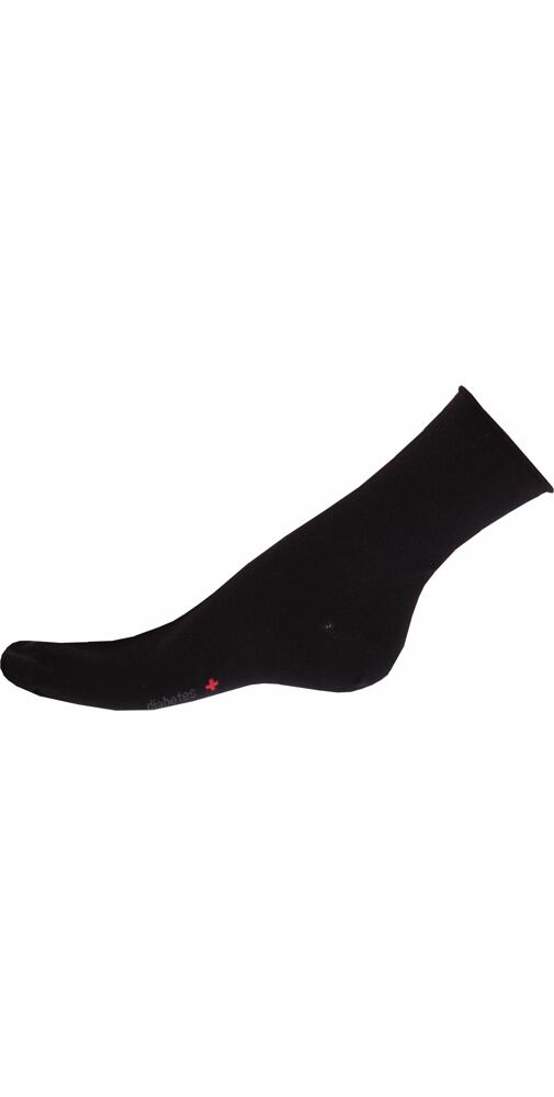 Černé ponožky Diabetes s úpravou aloe vera