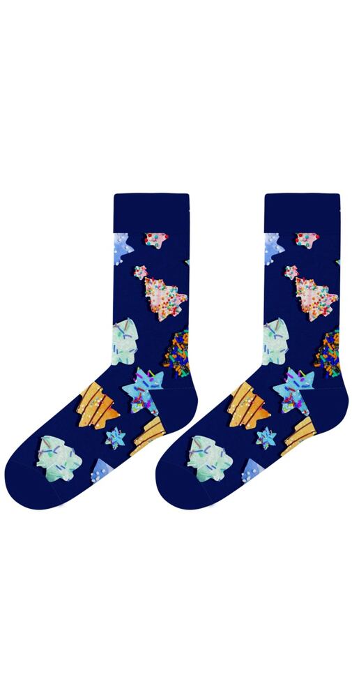 Pánské ponožky s obrázky John Frank JFLSFUN-CH21 modré