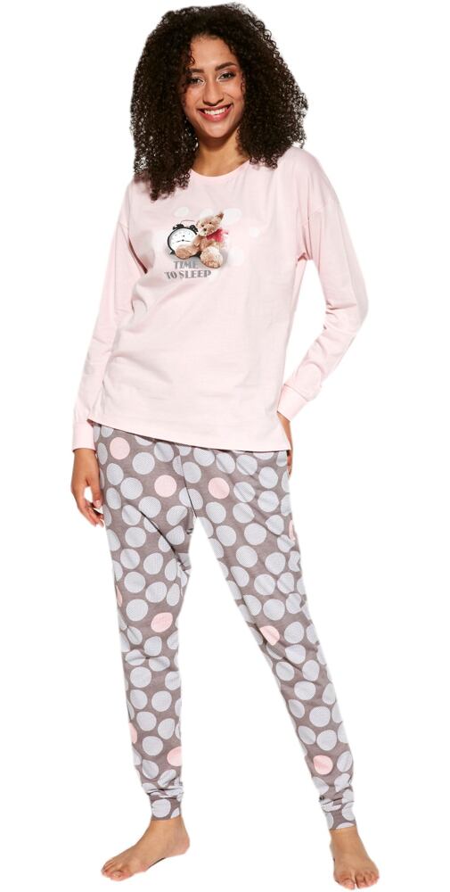 Dámské bavlněné pyžamo Cornette Time to sleep 2 pink