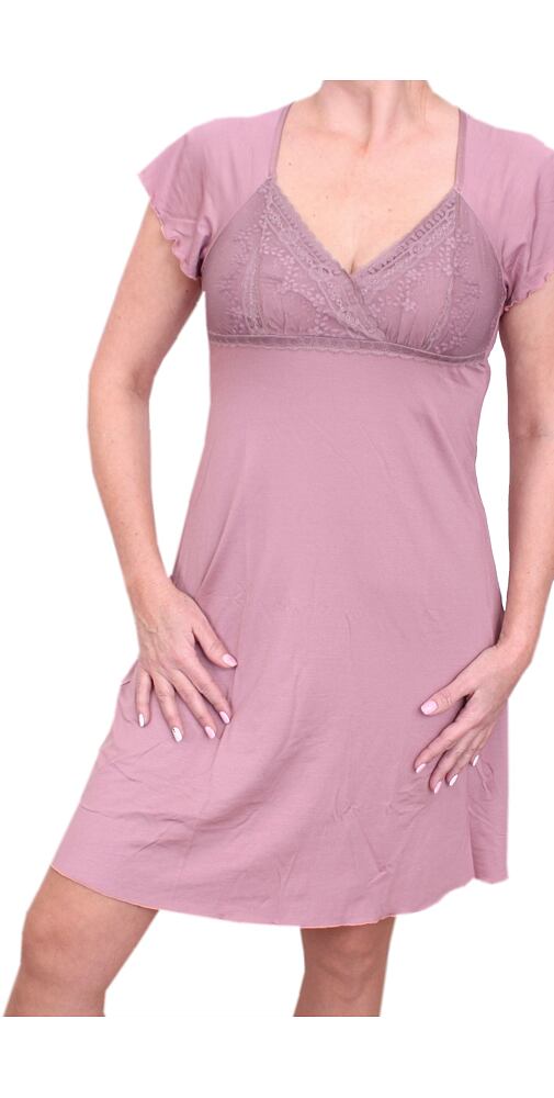 Košilka na spaní Follia Intimo Camilla dusty rose