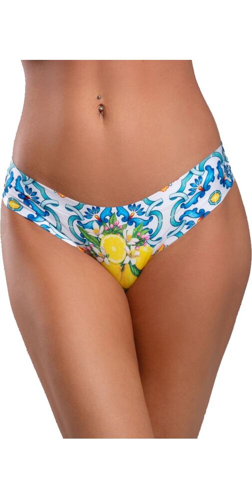 Dámské brazilky s barevným tiskem Meméme Sicily lemon