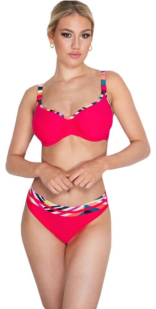 Elegantní dvoudílné plavky bez výztuže Timo 820622 watermelon