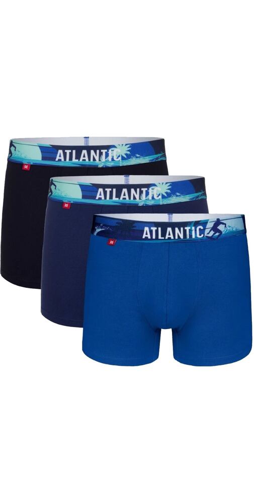 Boxerky pro muže Atlantic 3MH-164 3pack modré