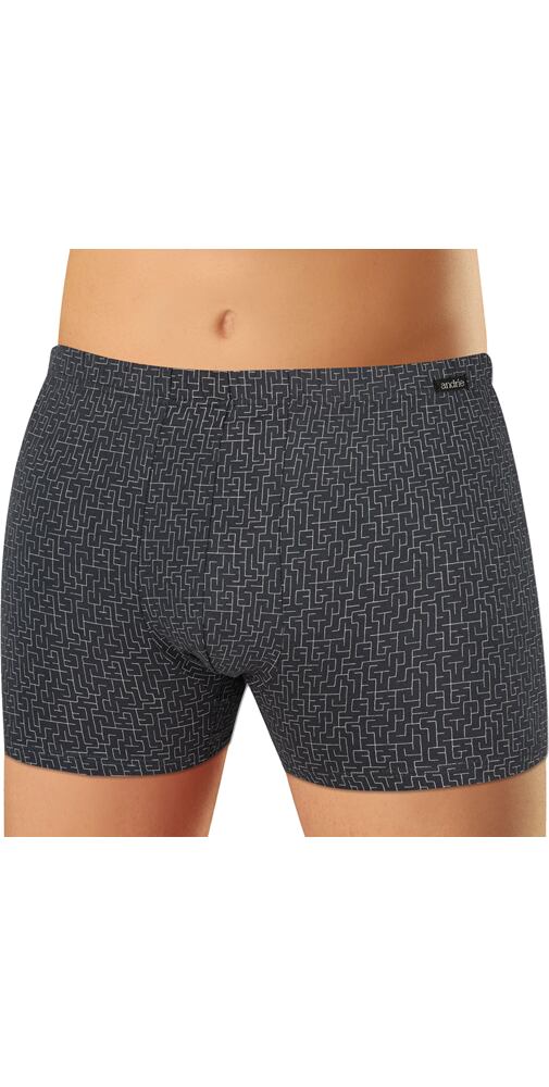 Pánské boxerky bavlna/lycra Andrie PS 5780 grafit