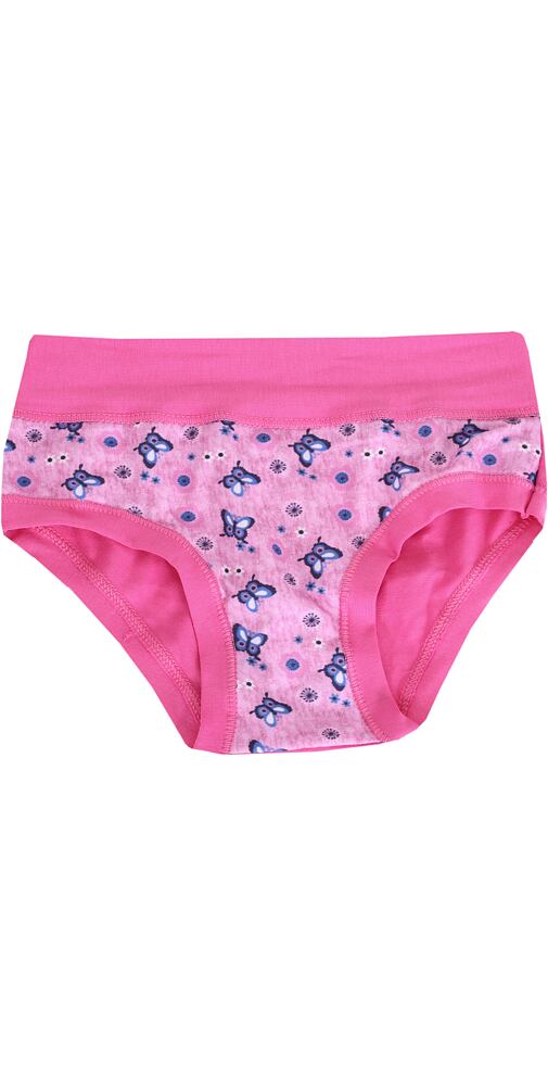 Dívčí kalhotky s motýlky Emy Bimba B2792 rosa fluo