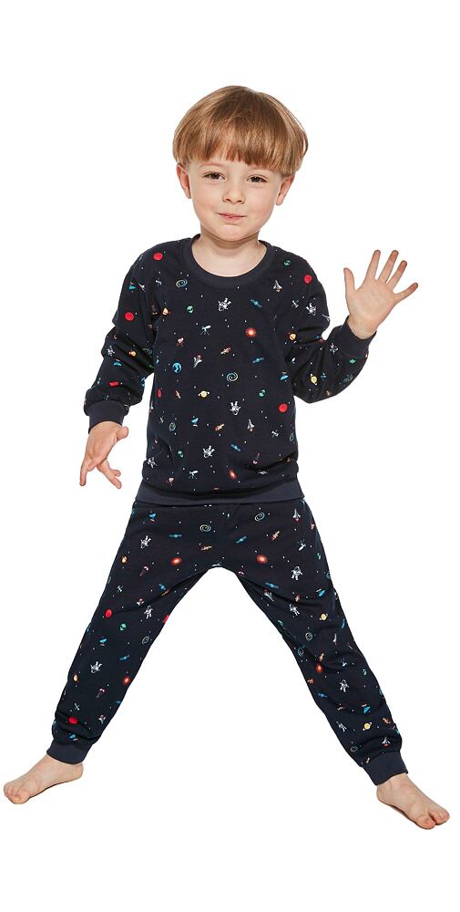 Pyžamo pro kluky do manžety Cornette Cosmos navy