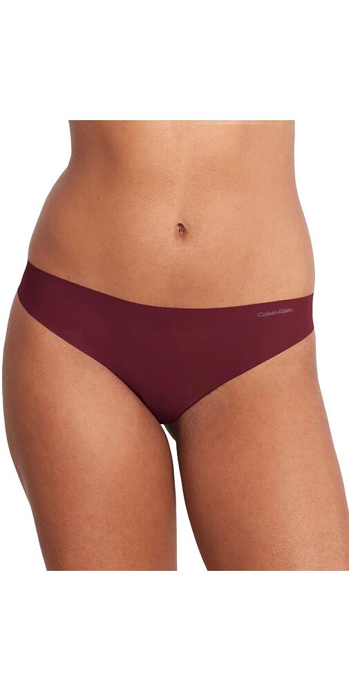 Tanga laserem střižené Calvin Klein QD5147E bordo
