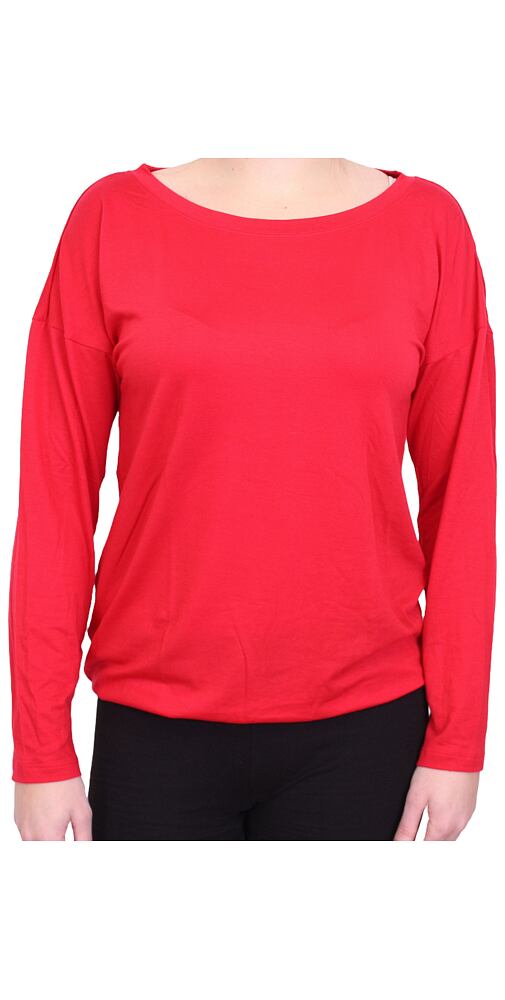 Tričko pro ženy s dlouhým rukávem Pleas 180779 červená