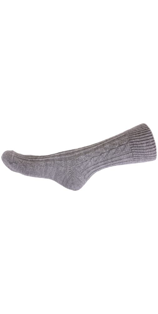 Ponožky z ovčí vlny Matex 859 Leandra sv.šedé