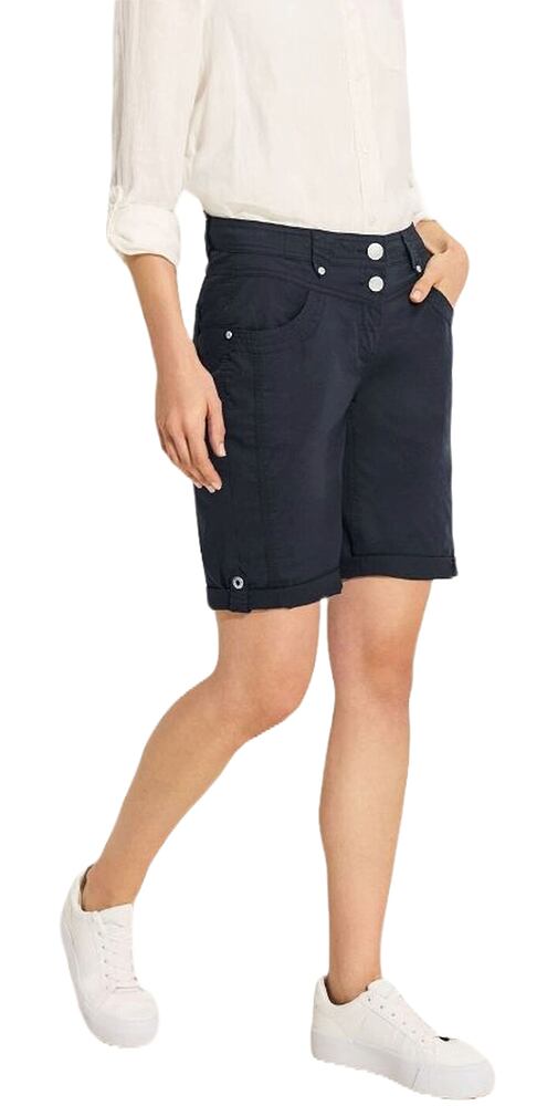Šortky pro ženy s rovnými nohavicemi Cecil 377728 universal blue