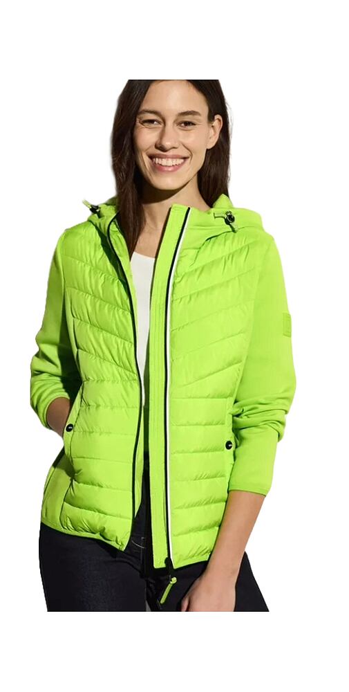 Dámská prošívaná bunda Cecil 202033 citrus lime