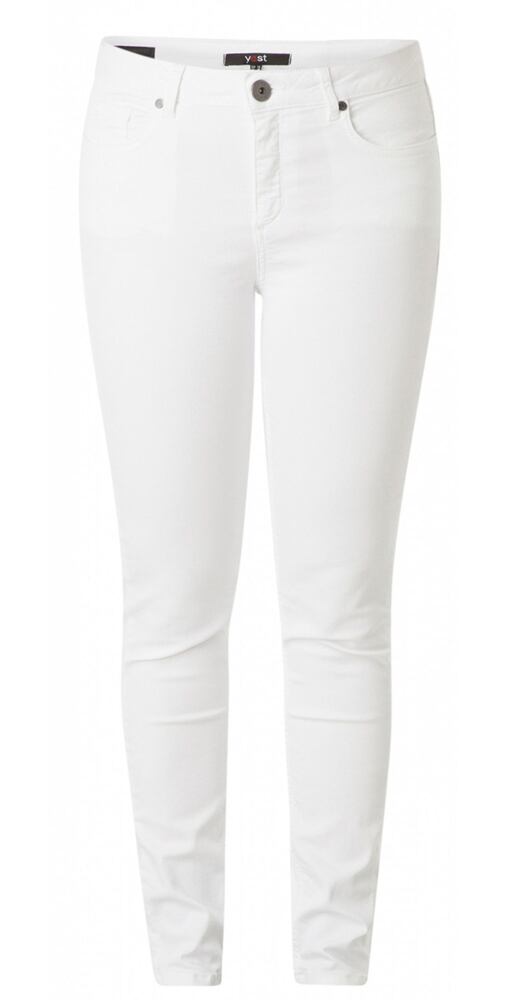 bílé slim fit jeans Yest