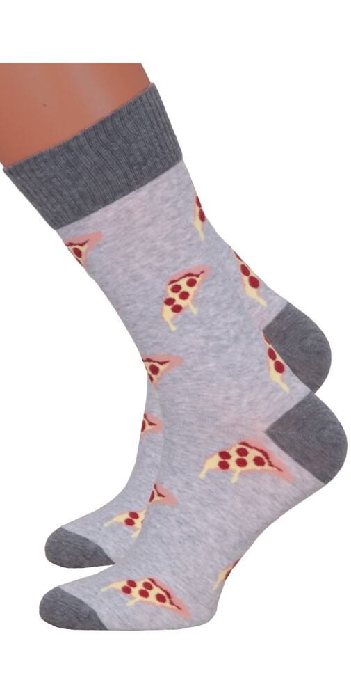 Pánské ponožky More 150079 sv.šedá pizza
