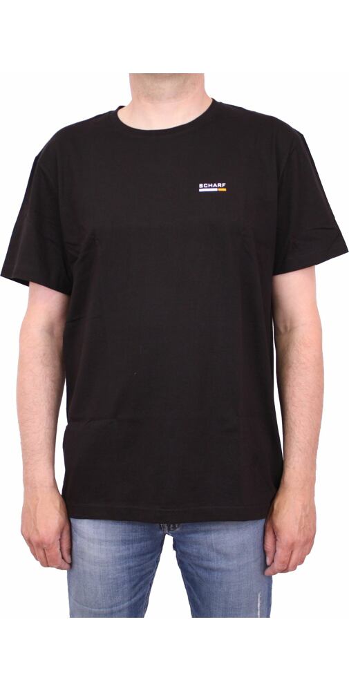 Pánské tričko s krátkým rukávem Scharf SFL 21056 černé