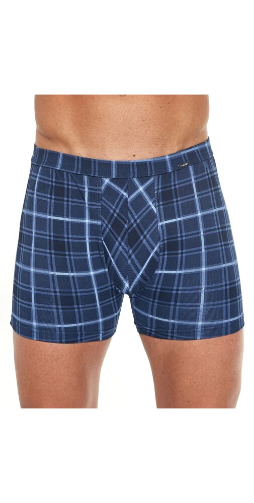 Bavlněné boxerky Cornette Prime 904/84 navy kostka