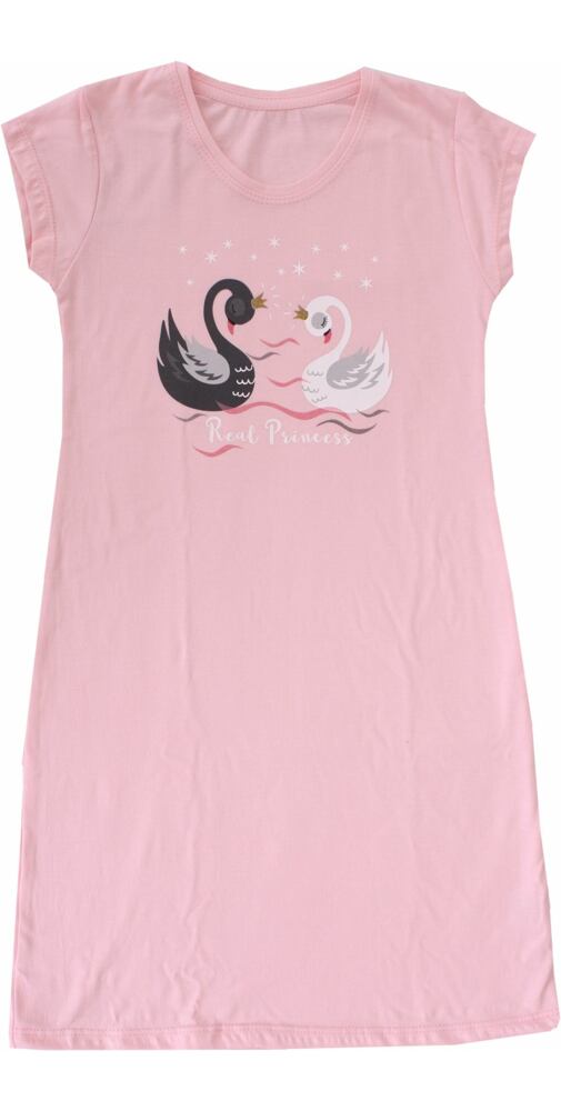Kouzelná dívčí noční košile Cornette Kids Swan pink