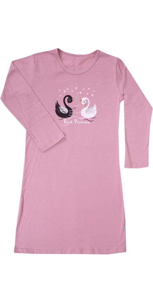 Kouzelná dívčí noční košile Cornette Swan st.růžová