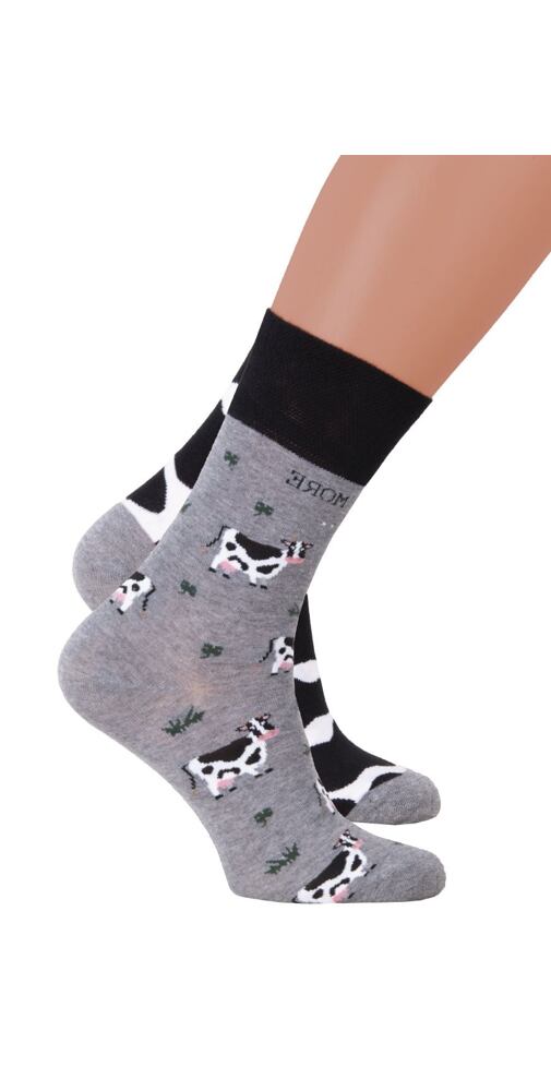 Pánské ponožky s obrázky More 44079 šedé