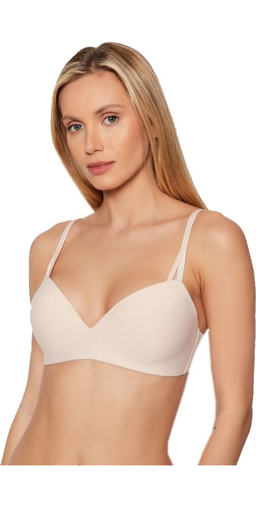 Push-up podprsenka bez kostic Calvin Klein QF6017E smetanová