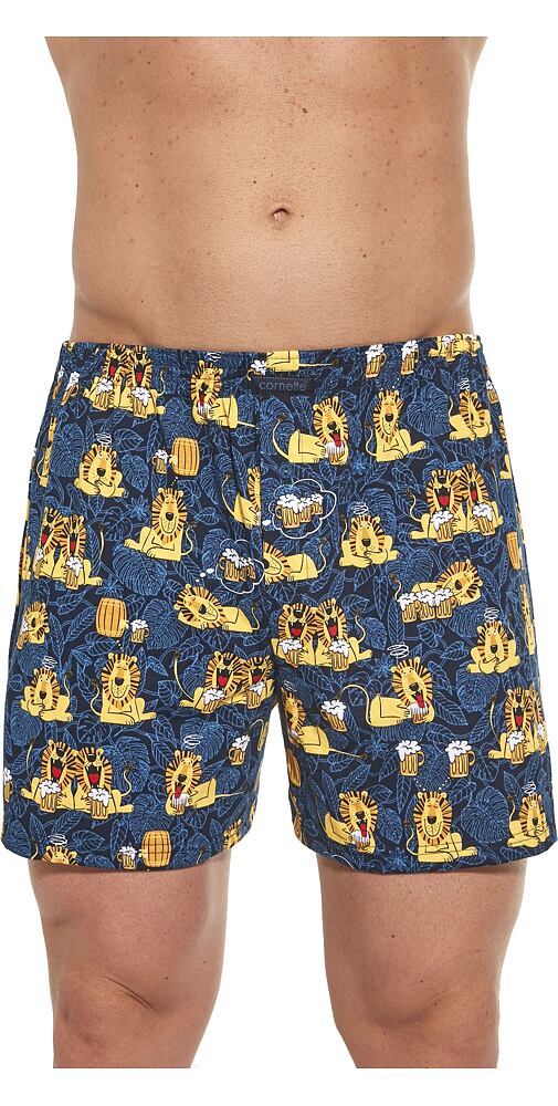 Bavlněné trenky s obrázky Cornette Classic 001/127 navy