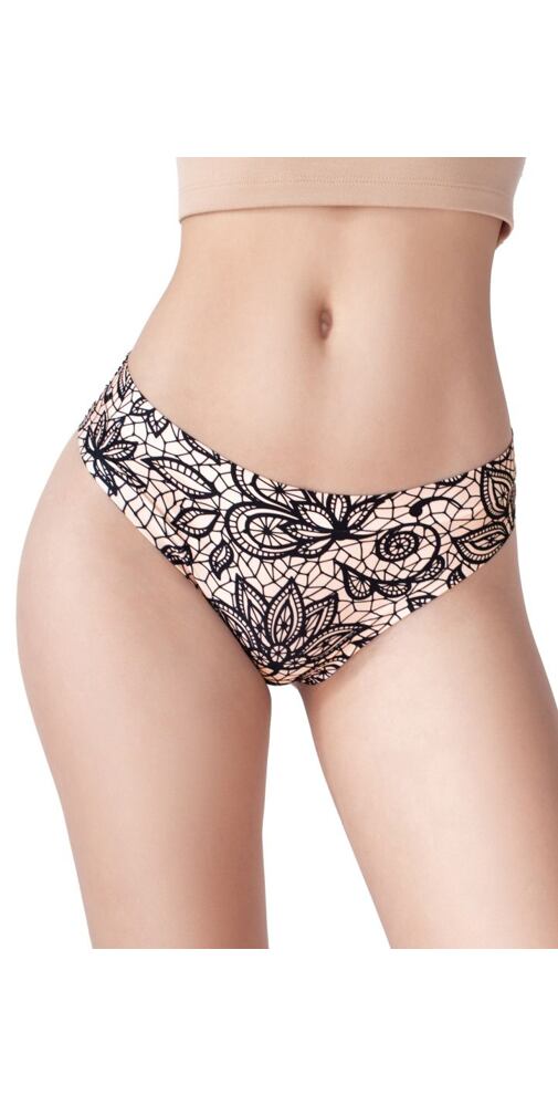 Dámské brazilky s barevným tiskem Meméme Lace total