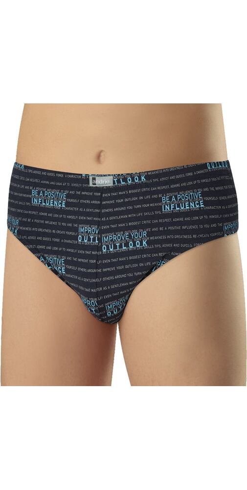 Pánské slipy s modalem Andrie PS 3555 navy