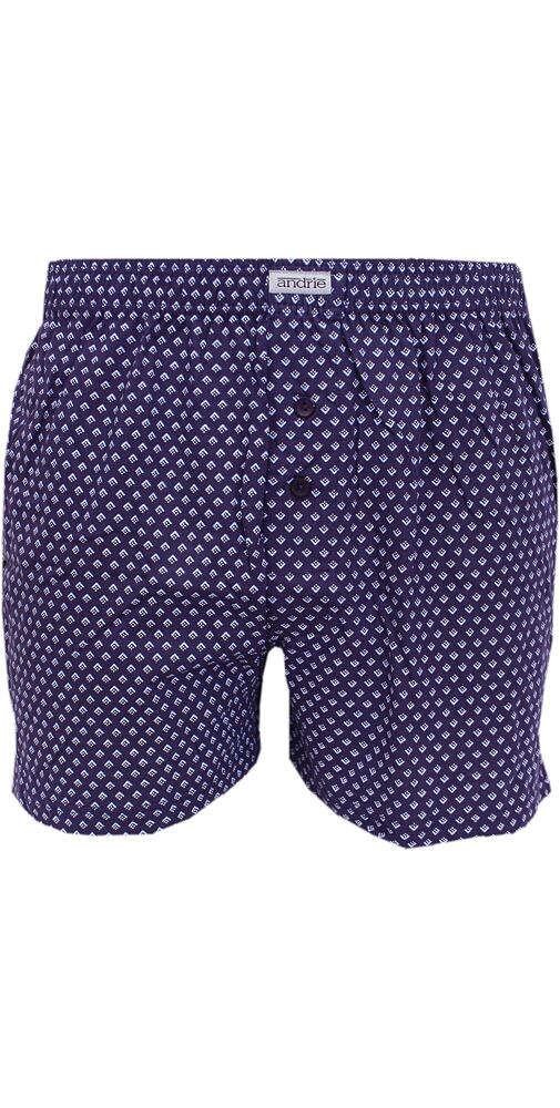 Pánské trenky s elegantním vzorem Andrie PS 5721 navy