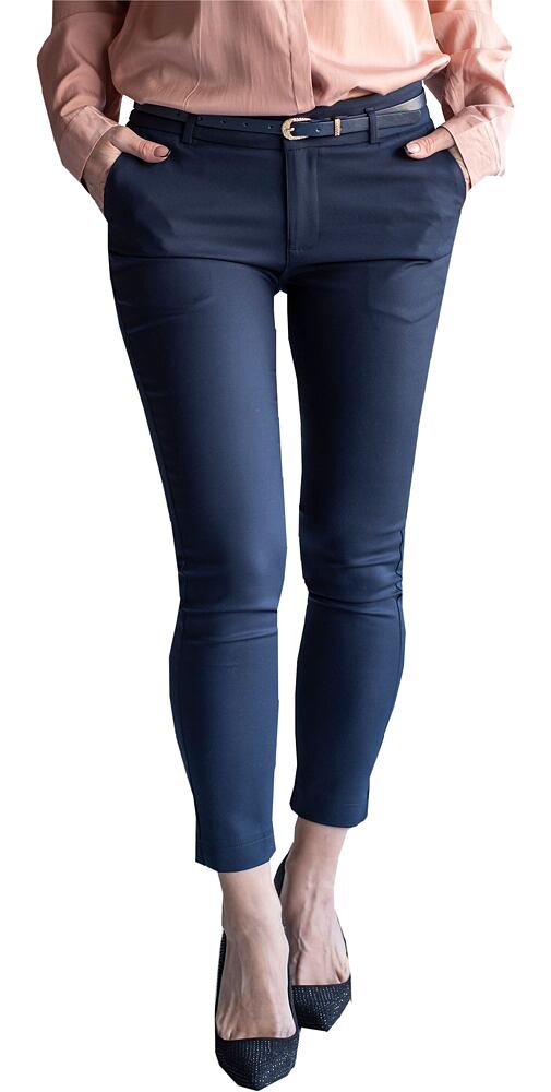 Elegantní dámské 7/8 kalhoty 102 navy