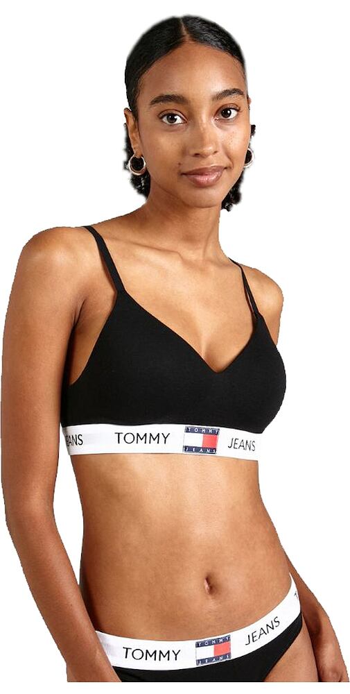 Sportovní podprsenka Tommy Hilfiger Bralette UW0UW004673 černá