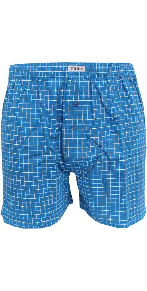 Kostkované trenky pro muže Andrie PS 5766 modré