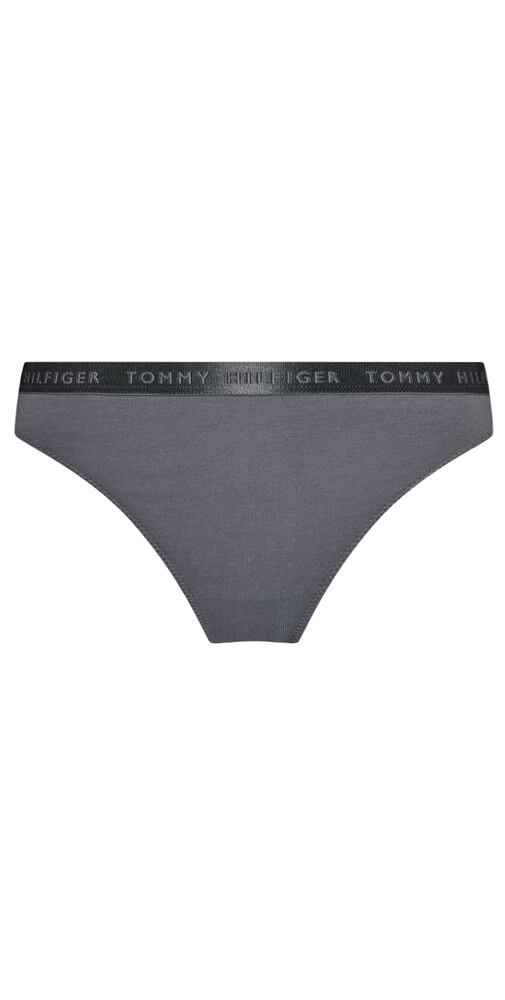Dámská bavlněná tanga Tommy Hilfiger UW0UW04480 šedá