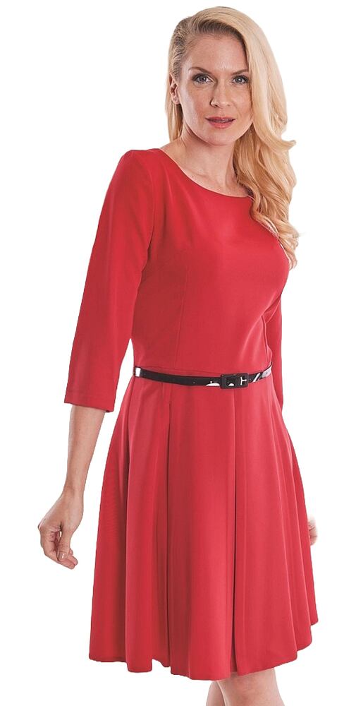 Elegantní dámské šaty Klementina Leder-Pellice červené