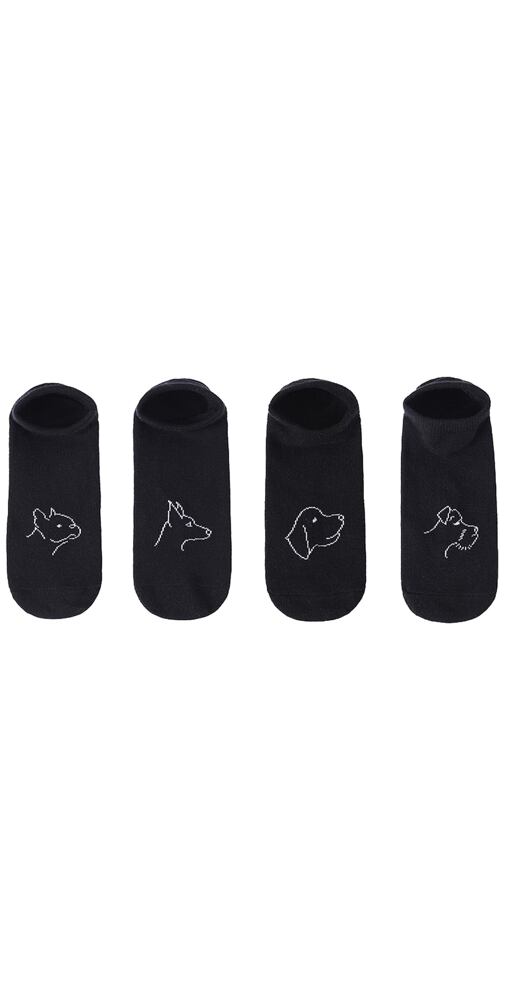 Kotníčkové ponožky s obrázkem Be Snazzy ST-05 černé