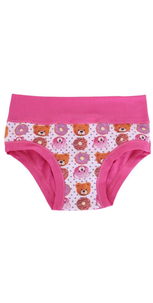 Bavlněné dívčí kalhotky Emy Bimba B2853 rosa fluo