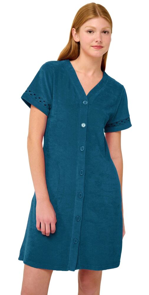 Plážové šaty Frottee se zipem Vamp 22583 blue lyons