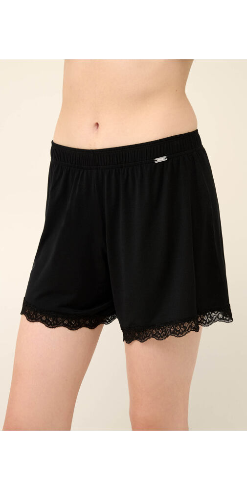 Micromodal Cheeky šortky Vamp s krajkou 22805 black