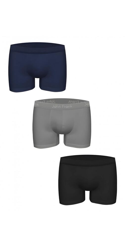 Boxerky pro muže John Frank s micromodalem JF3BMODNA03 mix 3 pack