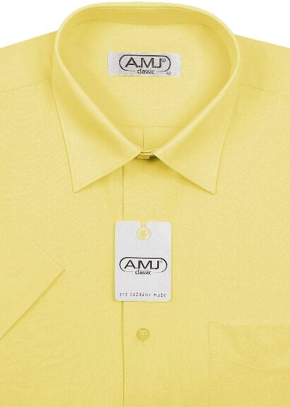 Košile AMJ Classic JK 74 - tm. žlutá