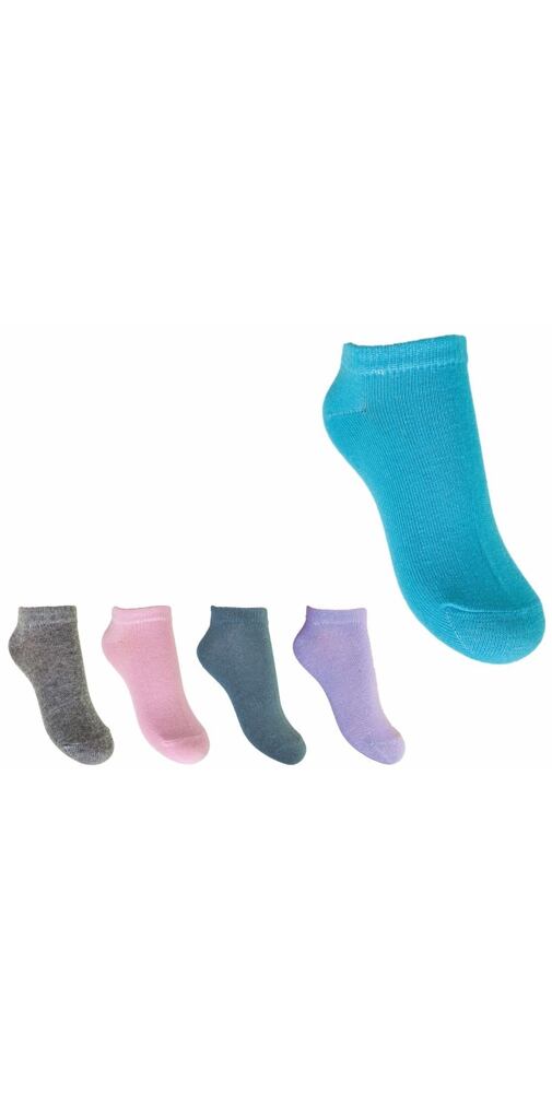Jednobarevné nízké ponožky mix barev