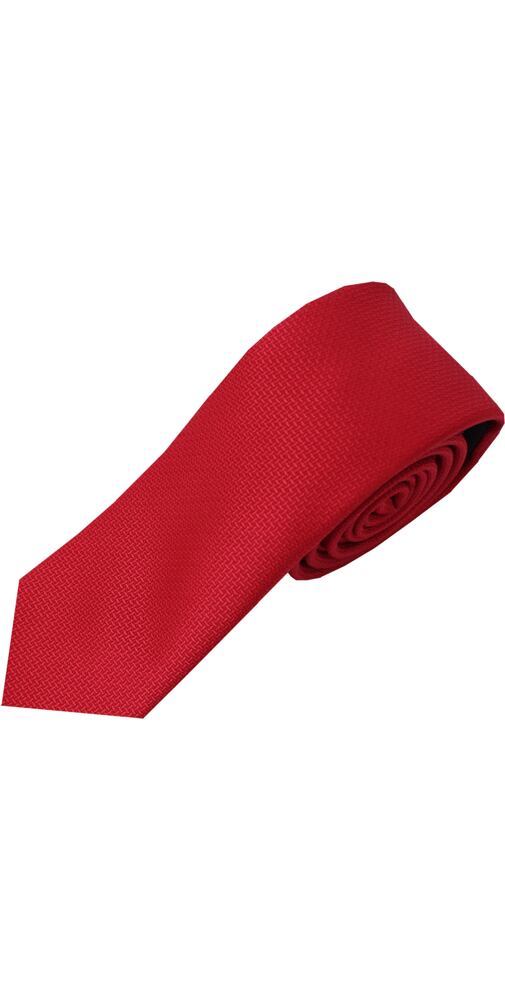 Červená kravata se vzorečkem