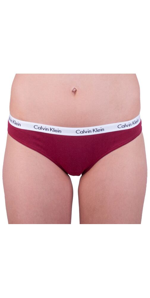 Bordo bavlněné kalhotky Calvin Klein