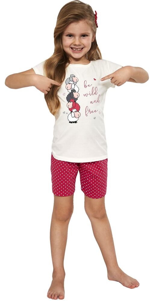 Krátké pyžamo pro děvčátka Cornette Kids Be Wild