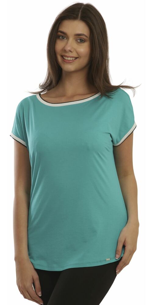 Příjemné dámské tričko Pleas 174989 smaragd