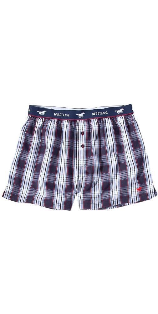 Pánské trenky kostkované Mustang 2 pack 4174-1602 