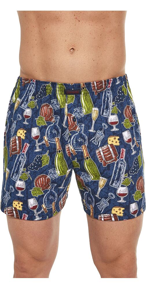 Bavlněné trenky s obrázky Cornette Classic 001/128 tm.jeans lahve