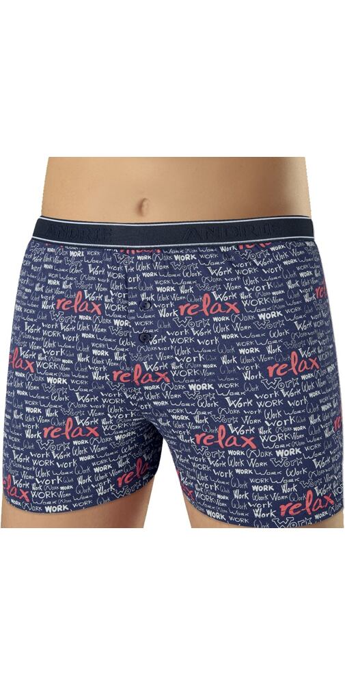 Pánské trenky s přiznanou gumou v pase Andrie PS 5688 relax