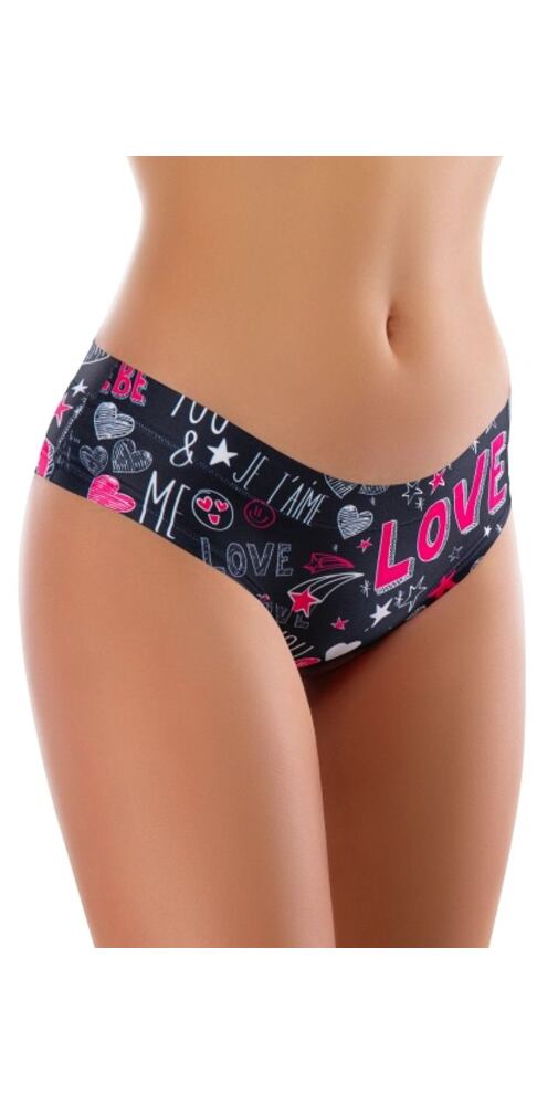 Dámské kalhotky s romantickými nápisy Memème love scratch