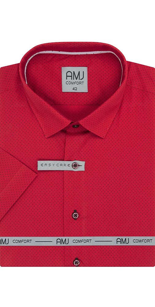 Košile AMJ Comfort slim VKSBR 1280 červená
