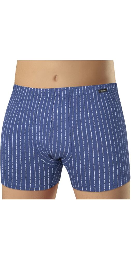 Pánské boxerky bavlna/lycra Andrie PS 5728 inkoust